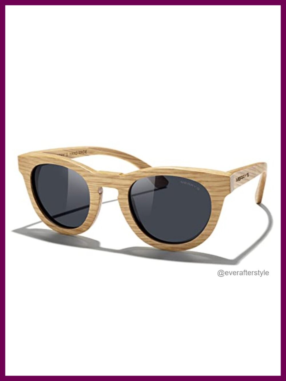 Polarized Wooden Floating Sunglasses Retro Wayfarer UV400 Outdoor